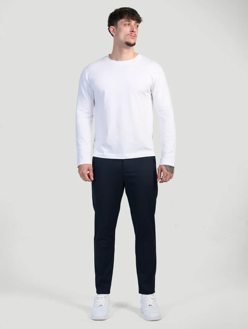 Lucas | Pantalon droit bleu foncé