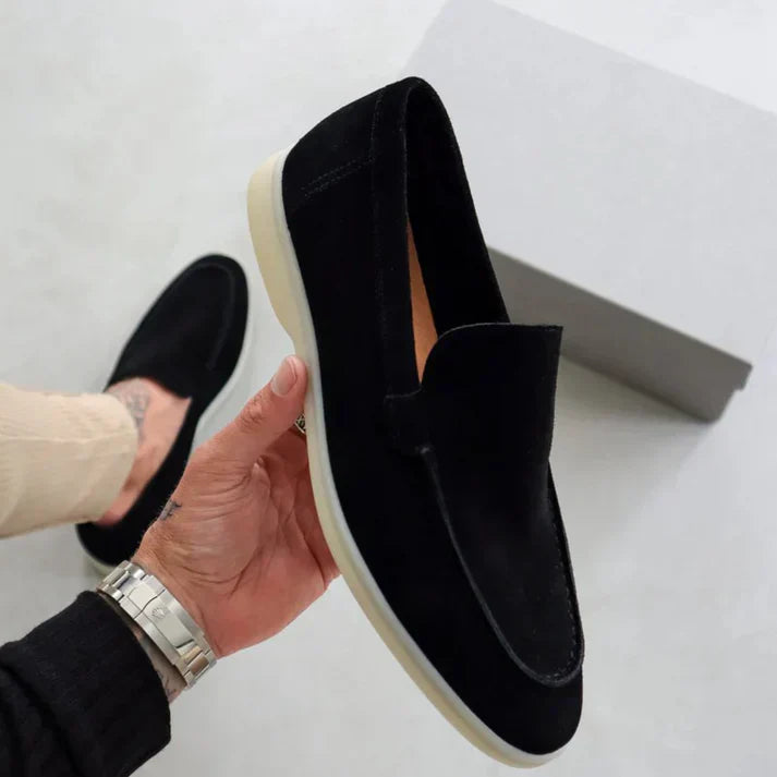 Alessio | Mocassins en daim à semelle hybride