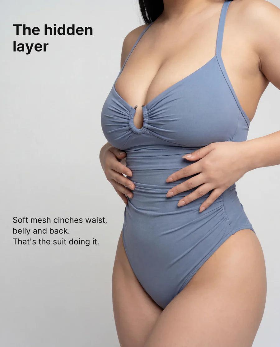 U-ring shaping swimsuit