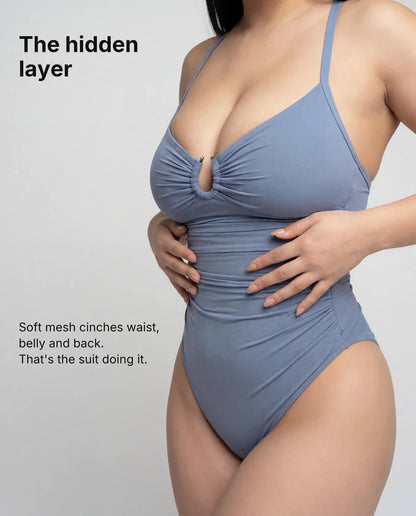 U-ring shaping swimsuit