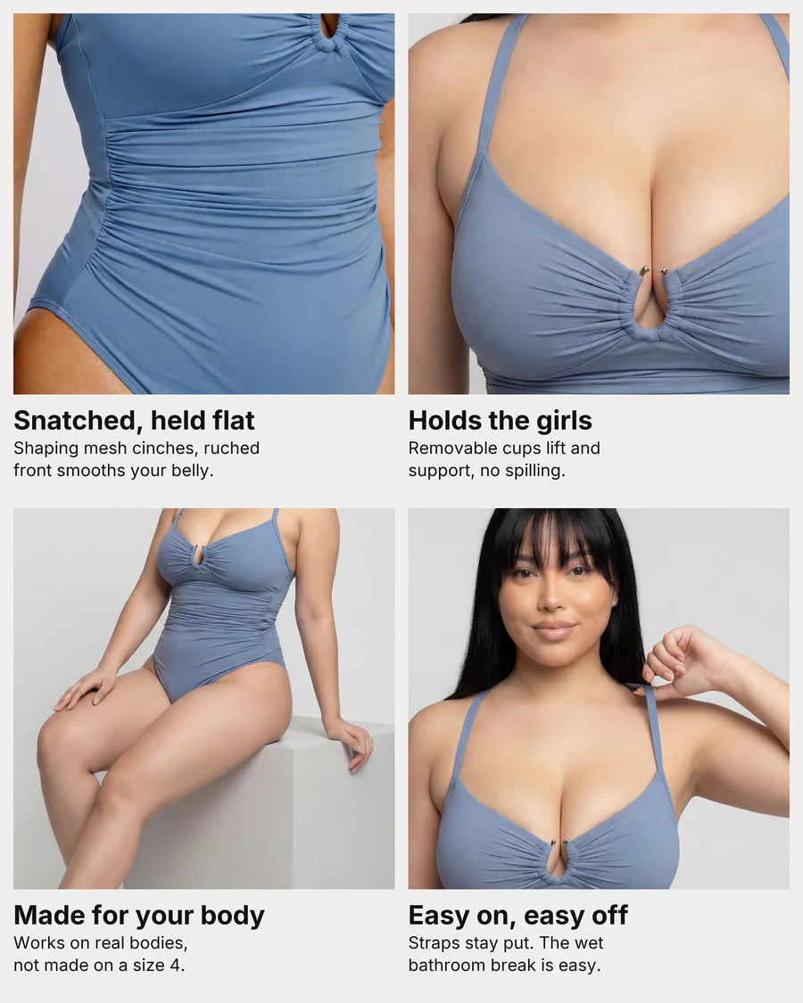 U-ring shaping swimsuit