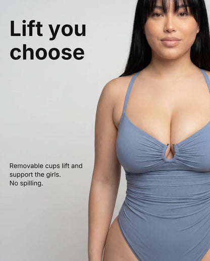 U-ring shaping swimsuit