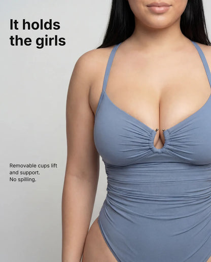 U-ring shaping swimsuit