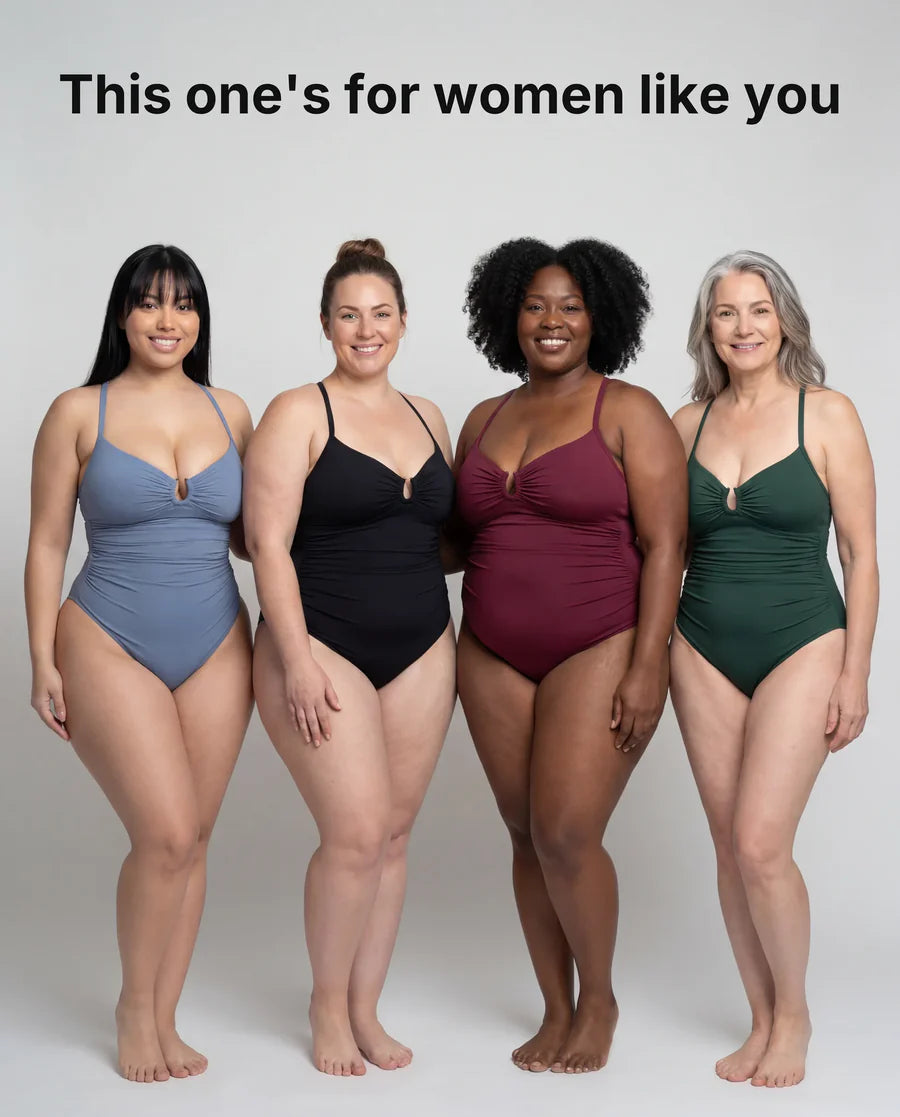 U-ring shaping swimsuit