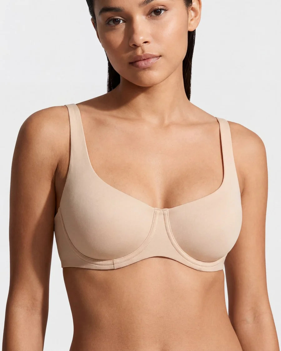 Balconette bra - underwired and seamless