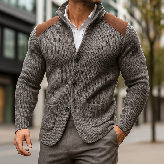 Alberto | Textured knit blazer