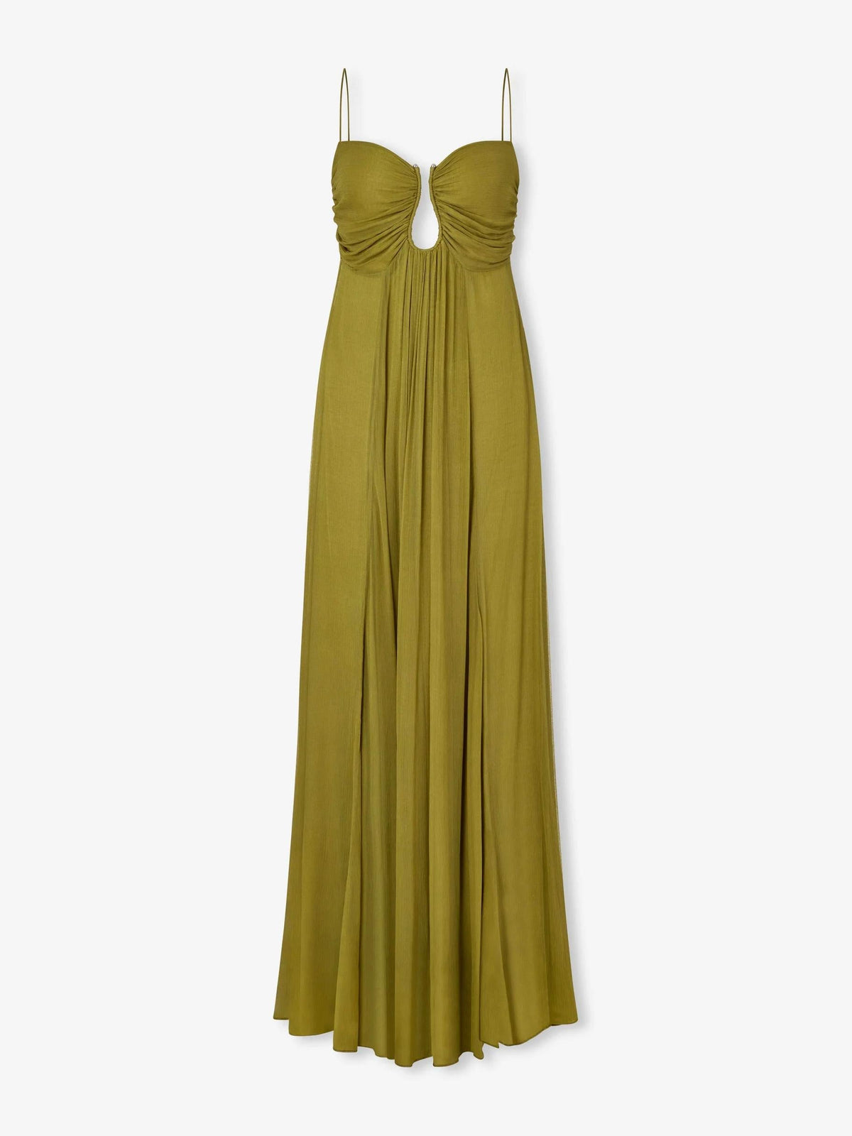 Isabela | Robe longue fluide à encolure froncée