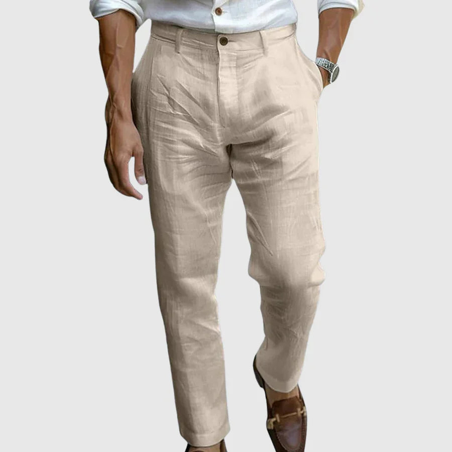 Daniel | Pantalon en lin premium à coupe moderne