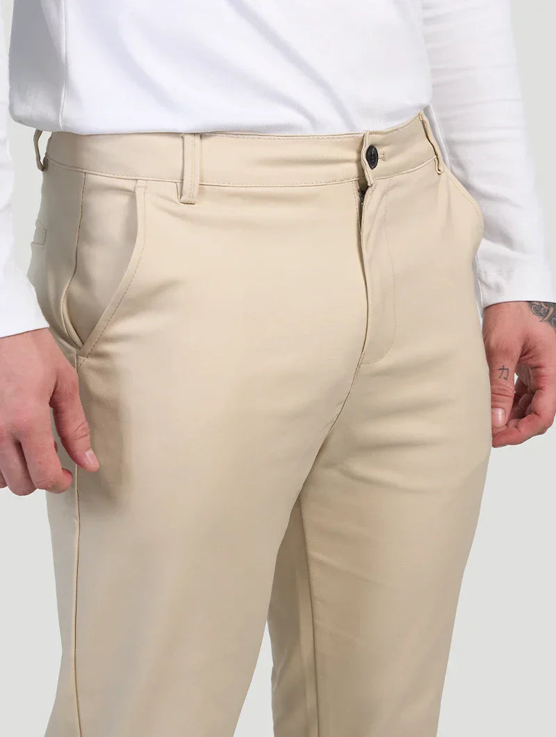 Javier | Pantalon stretch Astino - Beige