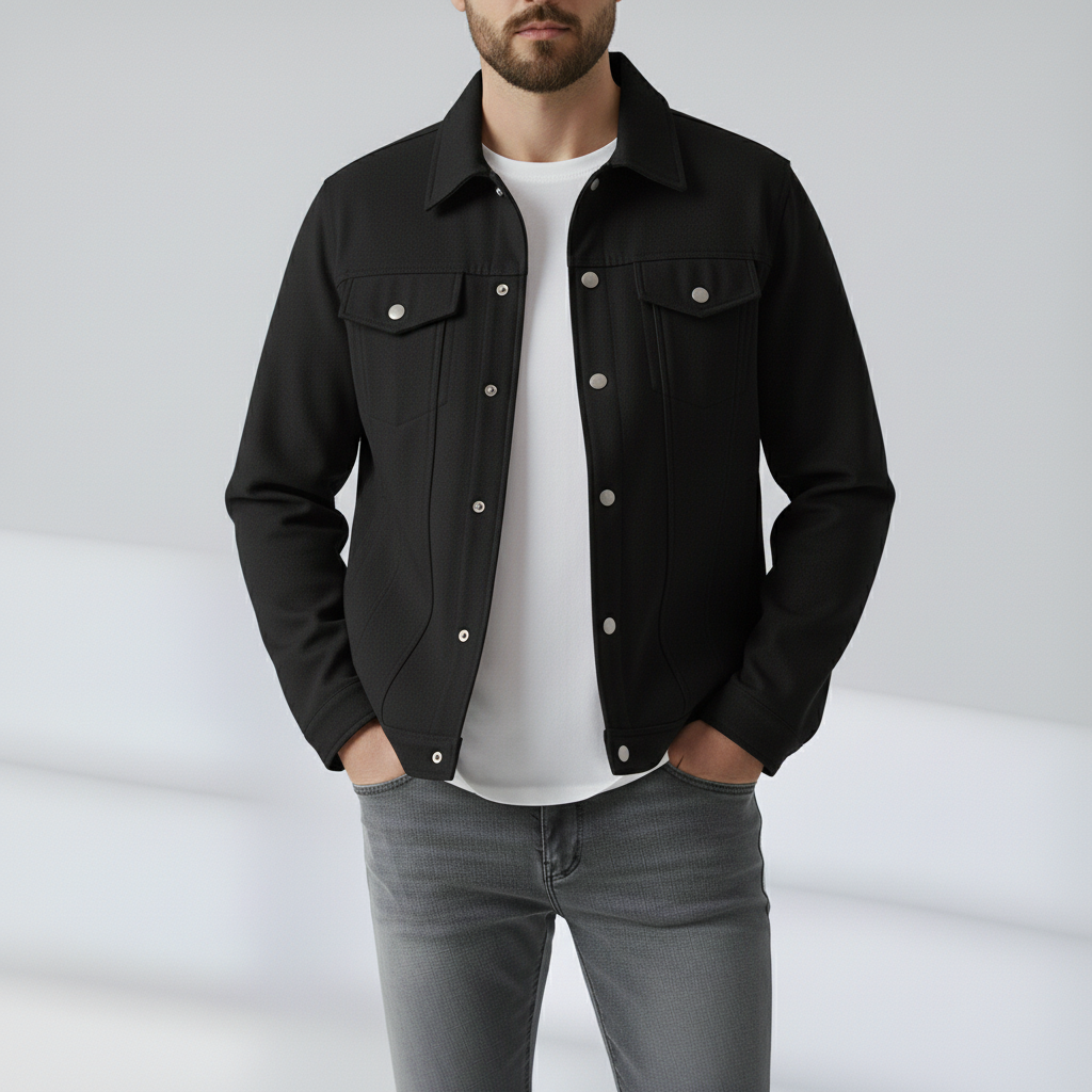 Noah | Veste Trucker en daim