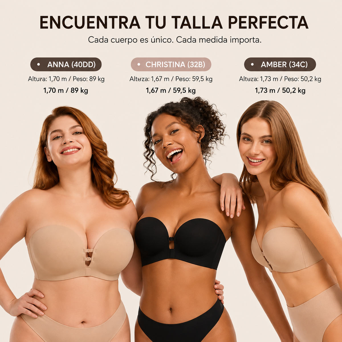 Invisible and Non-Slip Push-Up Bra