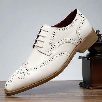 Vittorio | Chaussures richelieu vintage à bout fleuri