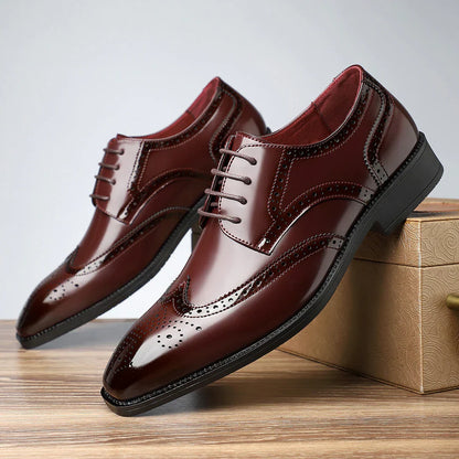 Vittorio | Chaussures richelieu vintage à bout fleuri