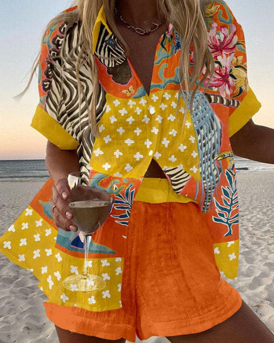 Zahara | Ensemble estival éclectique aux tons soleil et jungle