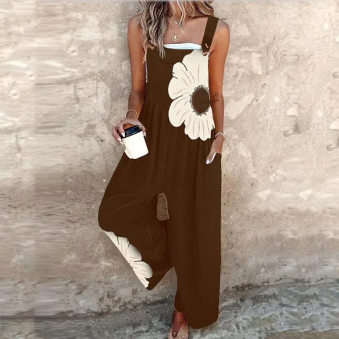 Liana | Combinaison fluide à imprimé floral