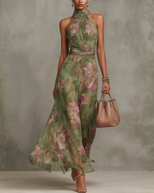 Valeria | Robe longue à imprimé floral