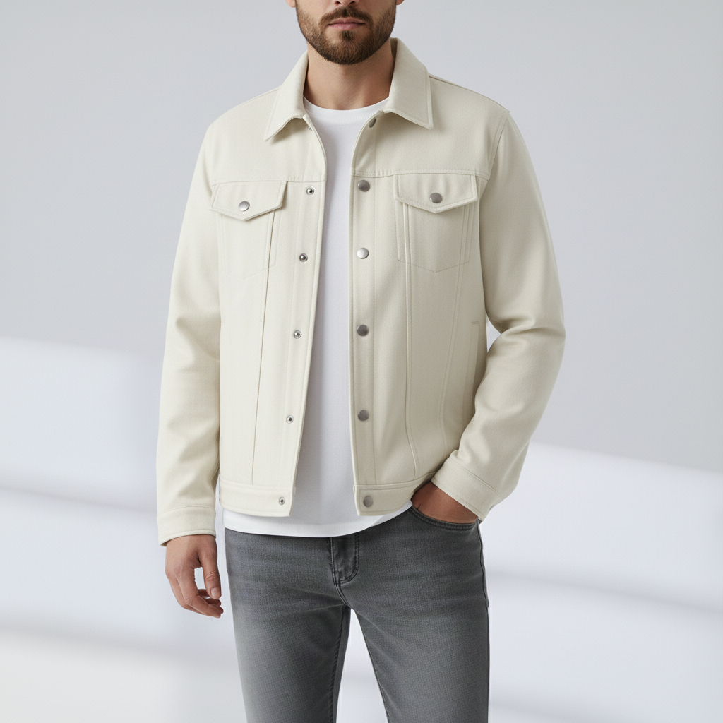 Noah | Veste Trucker en daim