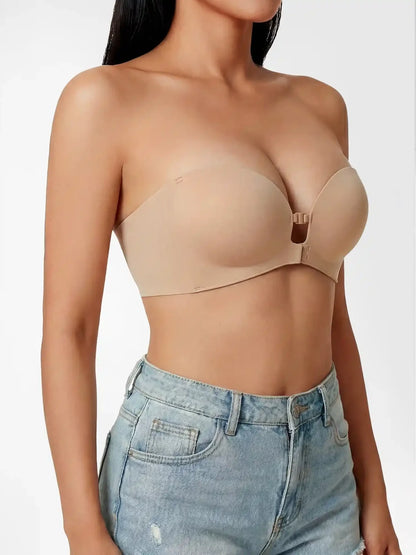 Invisible and Non-Slip Push-Up Bra