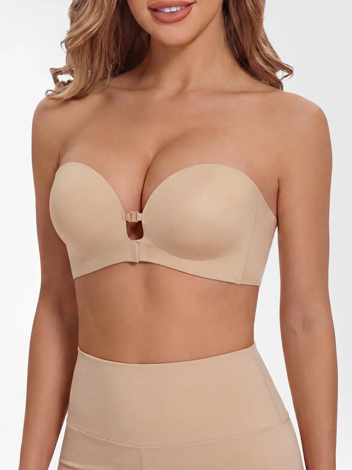 Invisible and Non-Slip Push-Up Bra