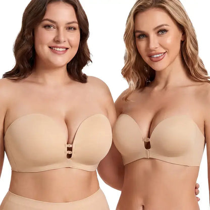 Invisible and Non-Slip Push-Up Bra