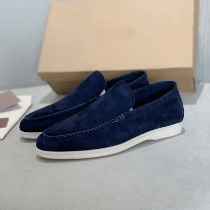 Alessio | Mocassins en daim à semelle hybride