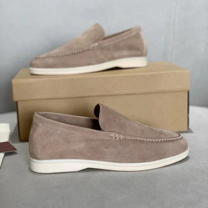 Alessio | Mocassins en daim à semelle hybride