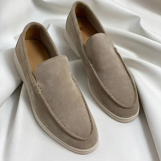 Alessio | Mocassins en daim à semelle hybride