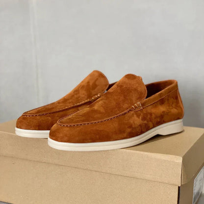 Alessio | Mocassins en daim à semelle hybride