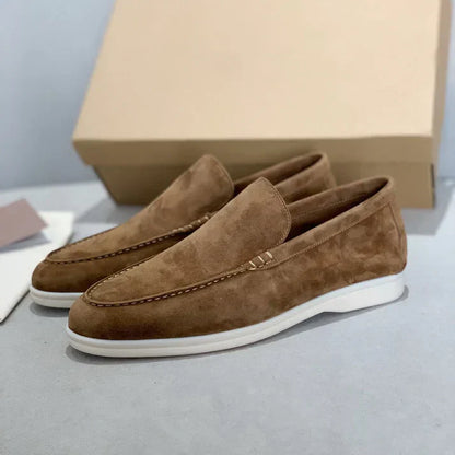 Alessio | Mocassins en daim à semelle hybride