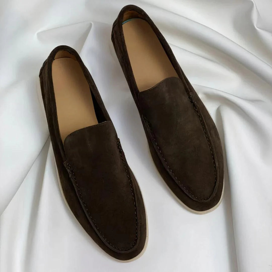Alessio | Mocassins en daim à semelle hybride