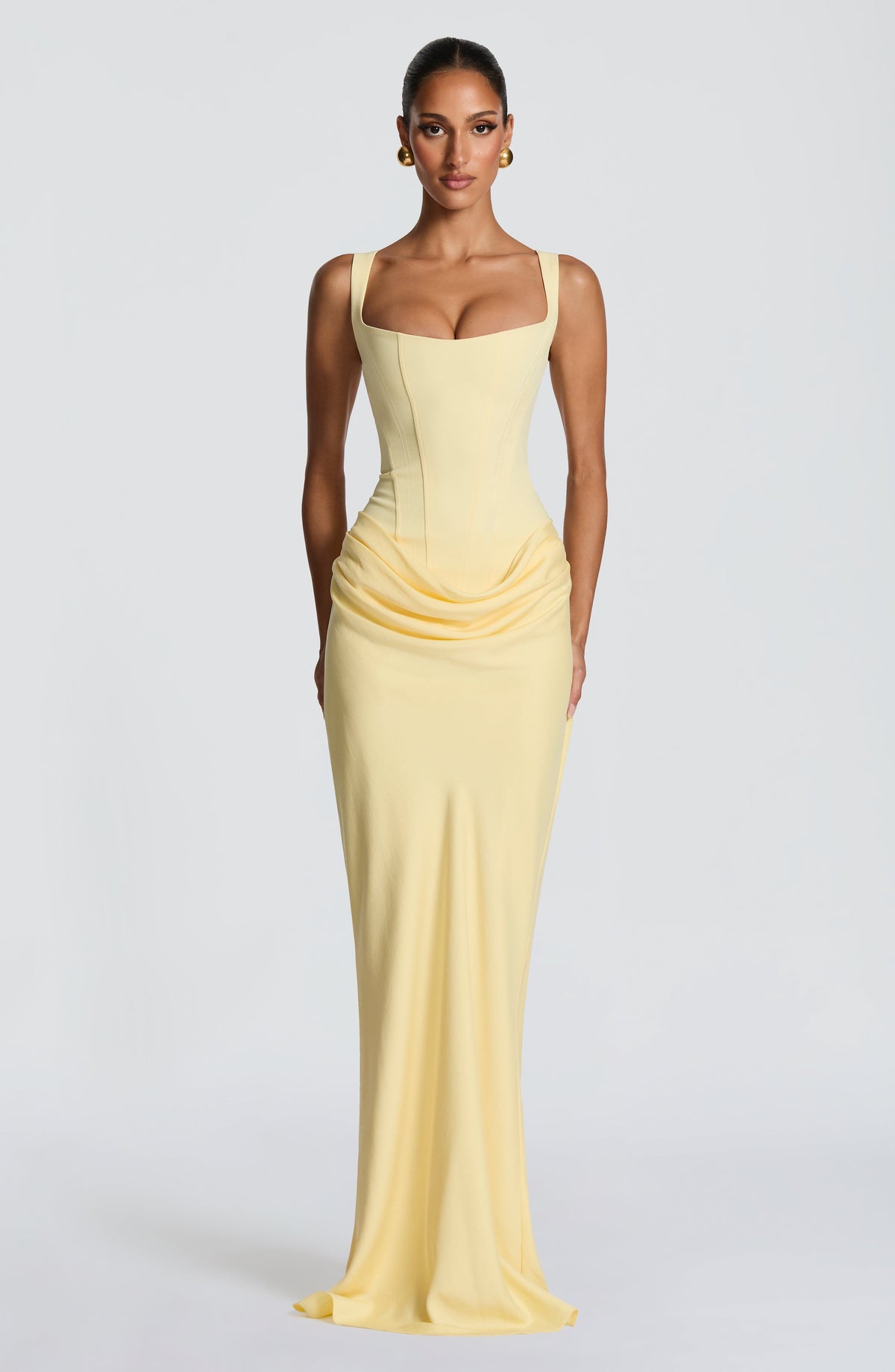 Cornelia | Robe longue couleur citron