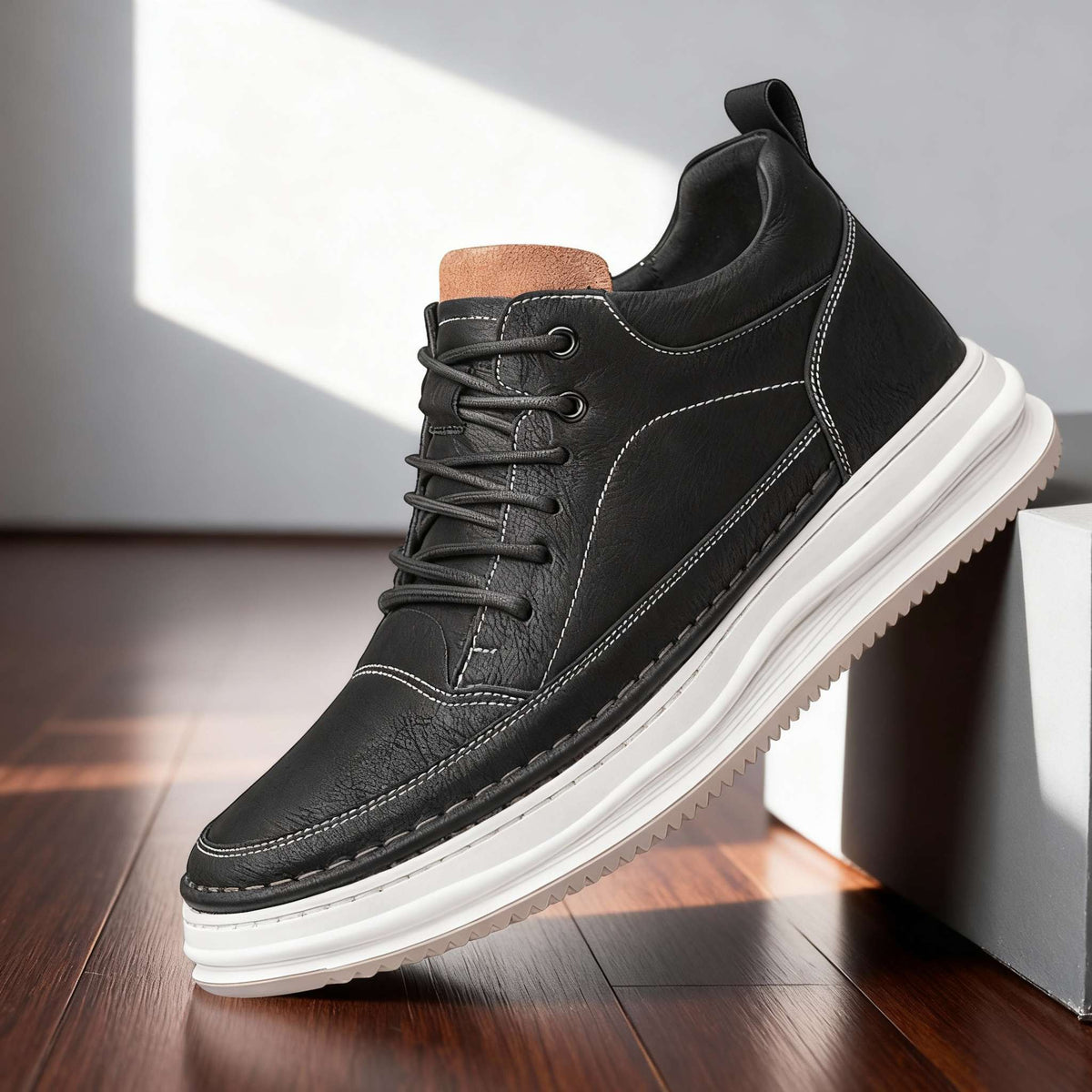 Bruno | Baskets en cuir synthétique