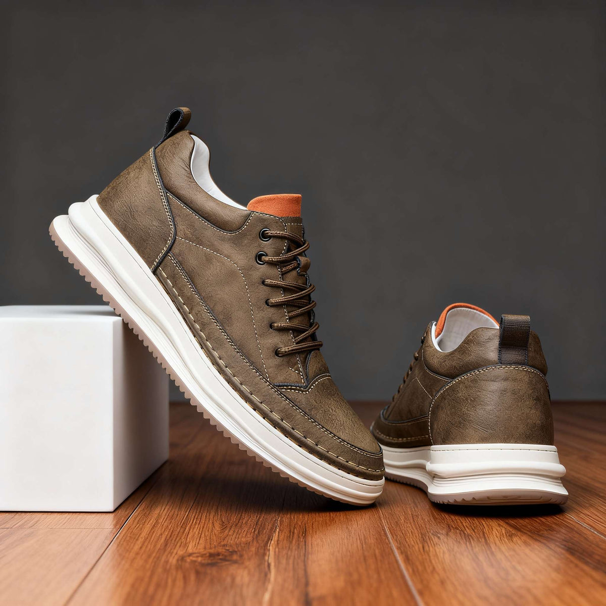Bruno | Baskets en cuir synthétique