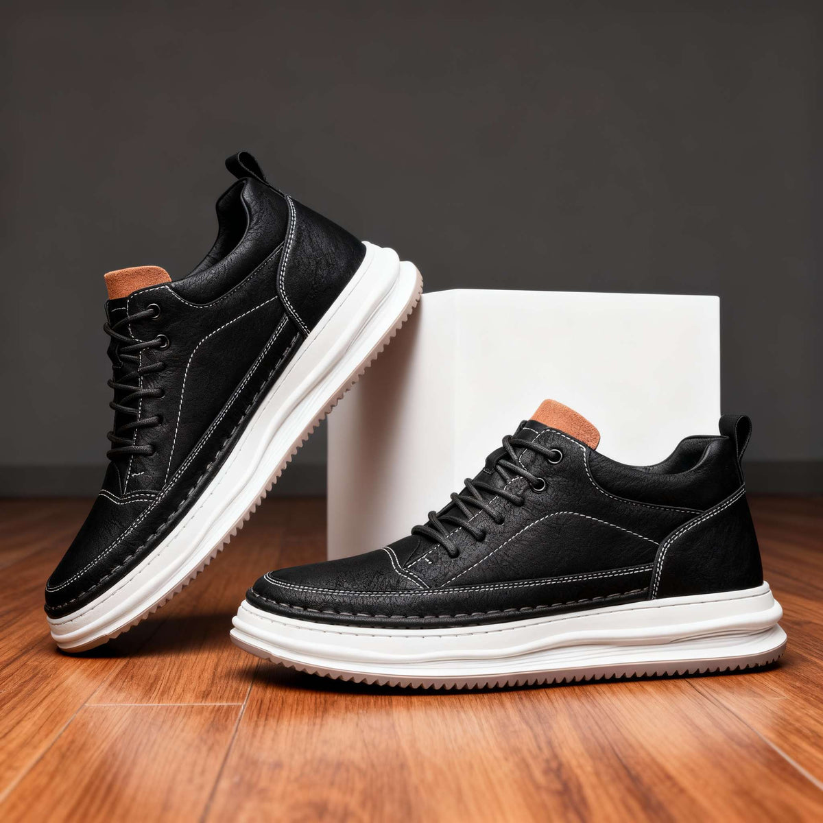 Bruno | Baskets en cuir synthétique